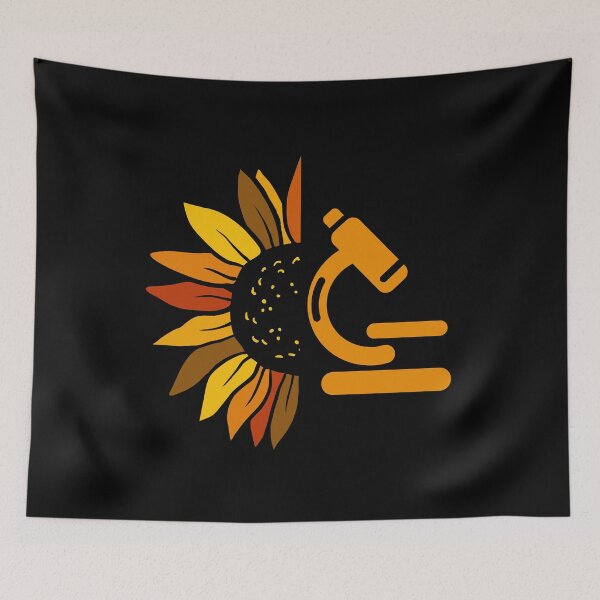 Item preview, RETRO HALF SUNFLOWER with MICROSCOPE  Micro designed and sold by Hippiesole.
