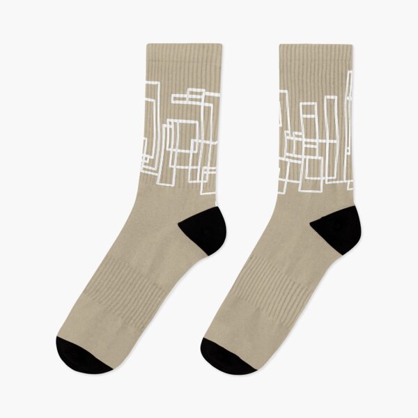 Item preview, Architecture Stripe - Minimalist Mid-Century Modern Geometric Pattern in White and Neutral Flax  designed and sold by kierkegaard.