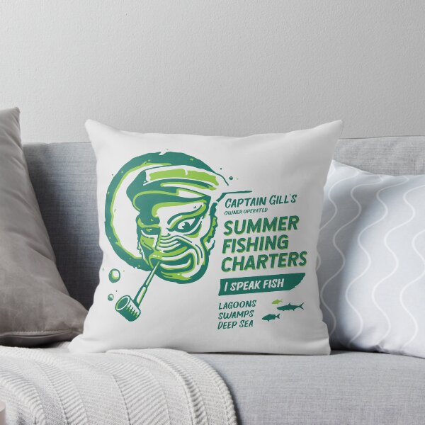 Item preview, Creature of the Black Lagoon - Summer Fishing Charters designed and sold by TangentsTees.