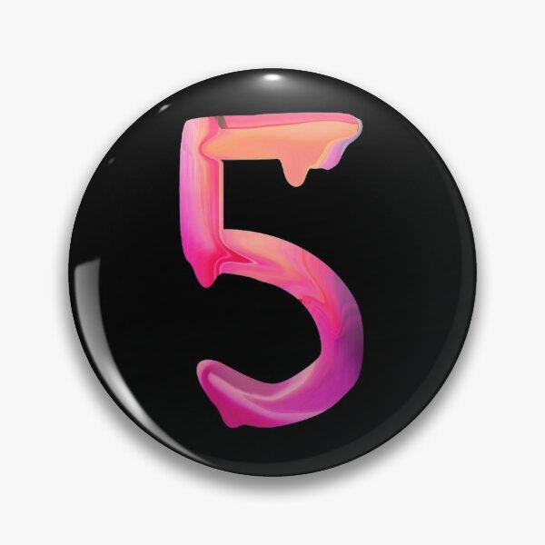 Item preview, Number 5 Pink Dripping Paint  designed and sold by Krafty  Arts Studio.