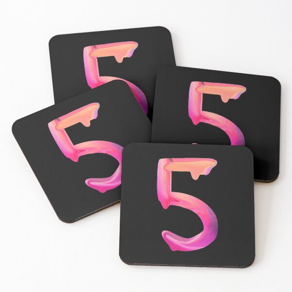 Item preview, Number 5 Pink Dripping Paint  designed and sold by Krafty  Arts Studio.
