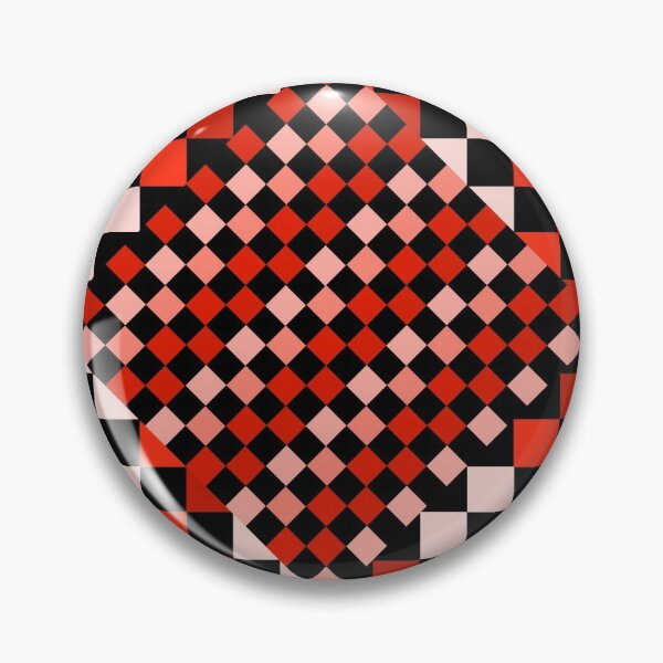 Item preview, Red and black checkerboard, square (vintage art, color) designed and sold by Stéphane  Thirion.