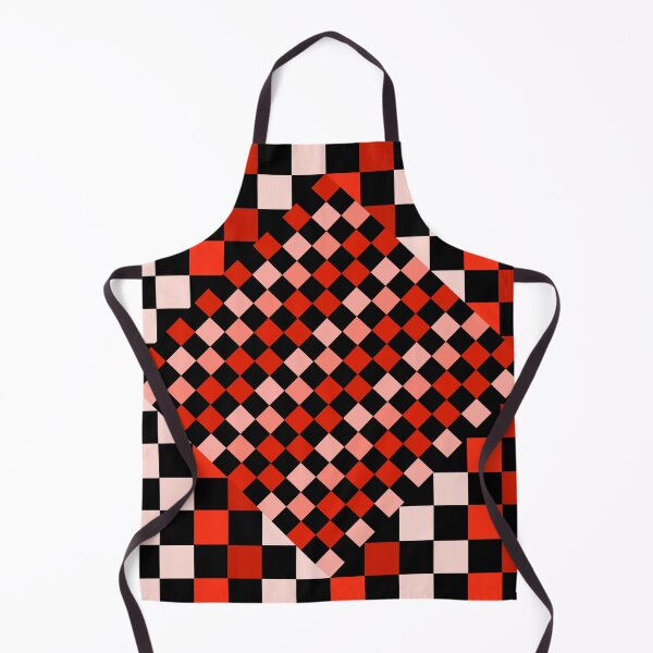 Item preview, Red and black checkerboard, square (vintage art, color) designed and sold by Stéphane Thirion.