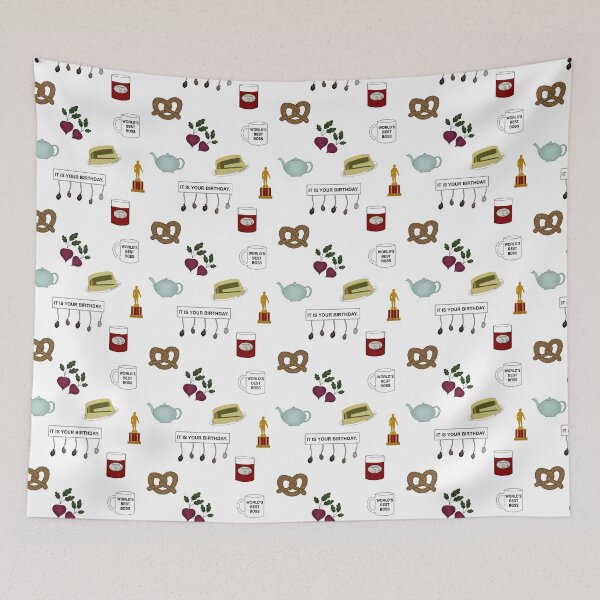Item preview, The Office Icons Pattern Colorized designed and sold by AmethystRoses.