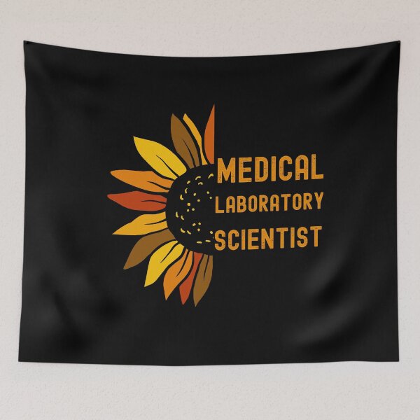 Item preview, RETRO HALF SUNFLOWER MEDICAL LABORATORY SCIENTIST designed and sold by Hippiesole.