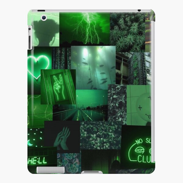 Dark Green Aesthetic collage iPad Case & Skin for Sale by kasiacaine