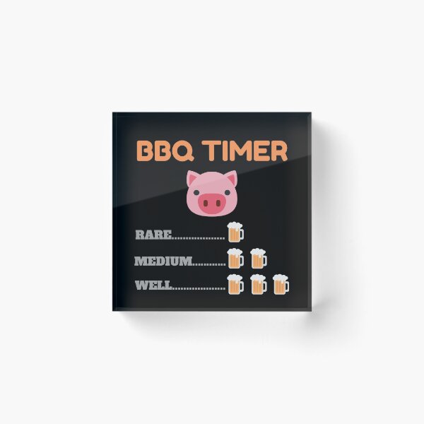Item preview, BBQ Timer: it is time for some barbecue (rare, medium or well). designed and sold by Mya4You.