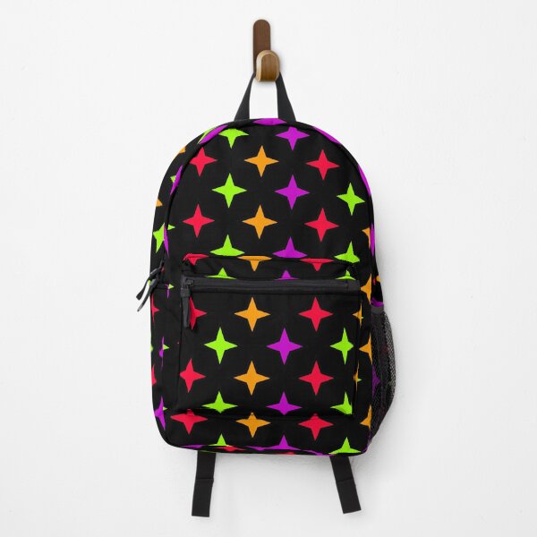 Item preview, Color star pattern on black background designed and sold by Stéphane Thirion.