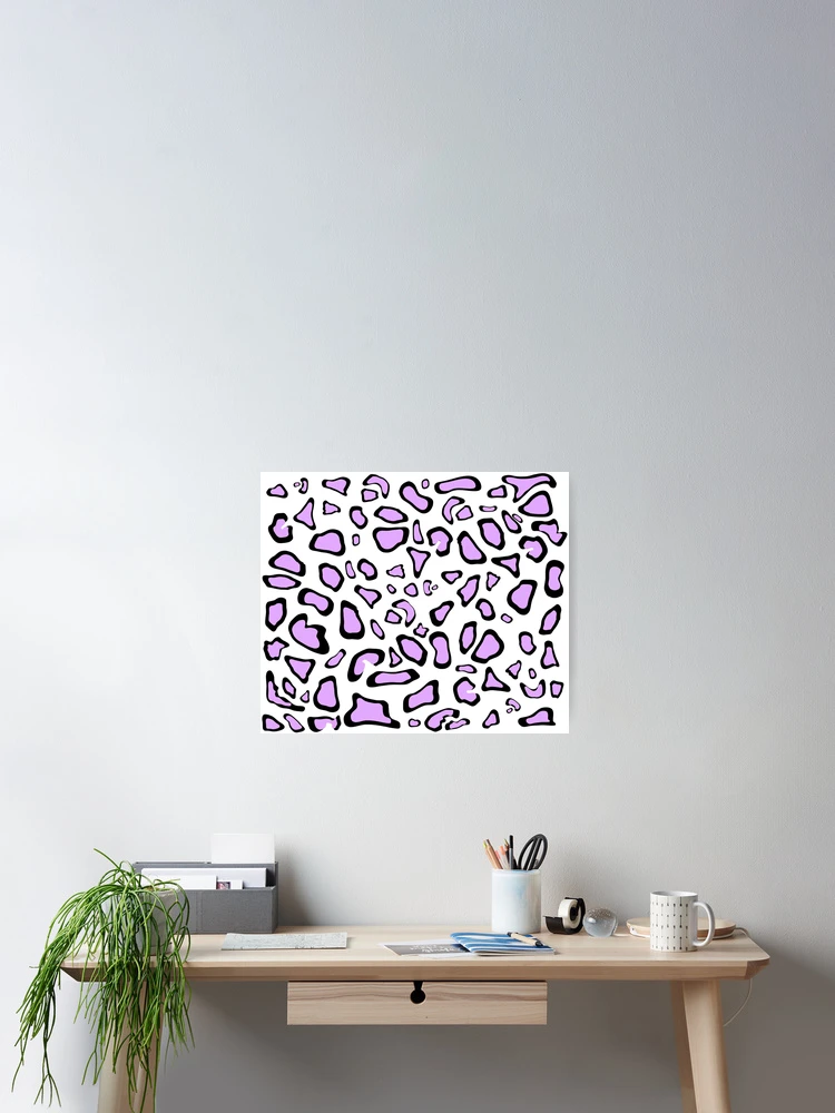 Thumbnail 2 of 3, Poster, Pink Leopard Print Pattern designed and sold by tinyteacups.