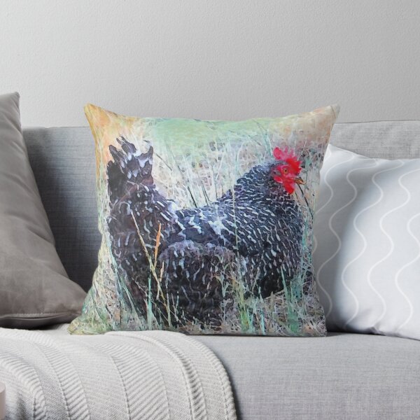 Rogue Chicken Throw Pillow