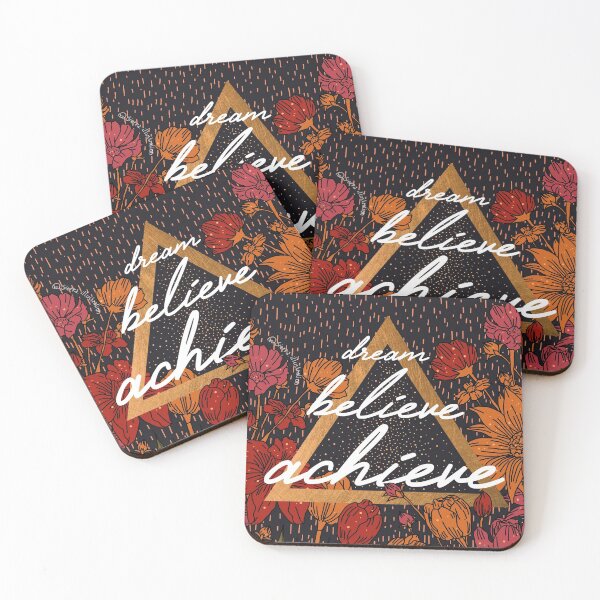 Item preview, Dream Believe Achieve Quote Art designed and sold by sierratruong.