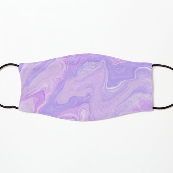 Lavender Pastel Marbled Painting Kids Mask