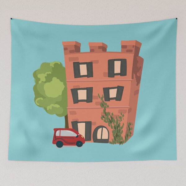 Item preview, Apartment Illustration designed and sold by Adventureco.