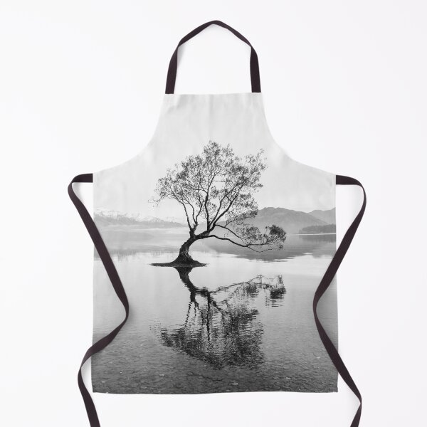 Item preview, Wanaka Tree New Zealand Black and White Landscape designed and sold by ind3finite.