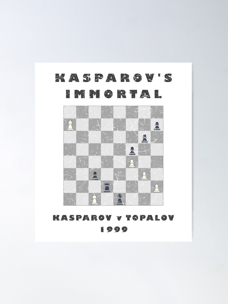 Chess Deep Blue v Kasparov, 1997 Poster for Sale by fourthreethree