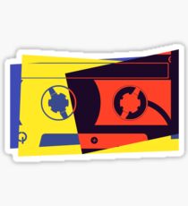Pop Art Cassette Tape Sticker