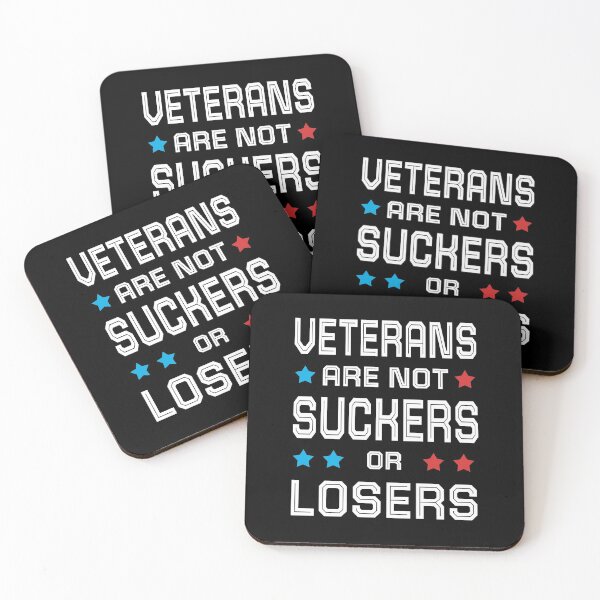 Item preview, veterans are not suckers or losers  designed and sold by AnimaLovers.