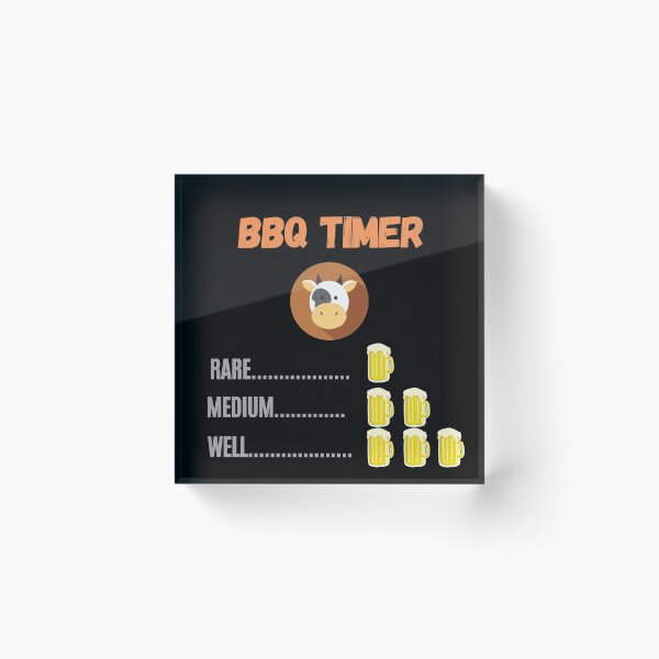 Item preview, BBQ Timer: it is time for some barbecue (rare, medium or well). designed and sold by Mya4You.