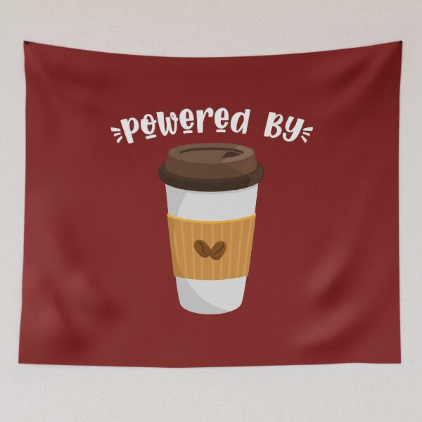 Item preview, POWERED BY COFFEE! designed and sold by zombiesmasher.