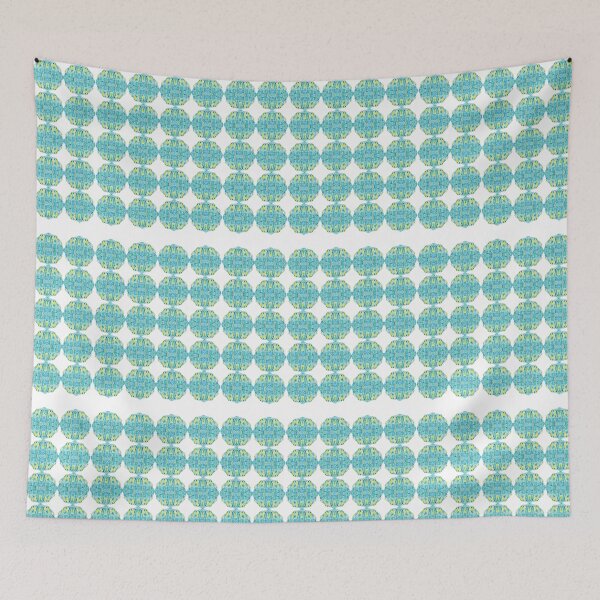 Item preview, blue circle design pattern | watercolor artwork designed and sold by Musiccityartfix.