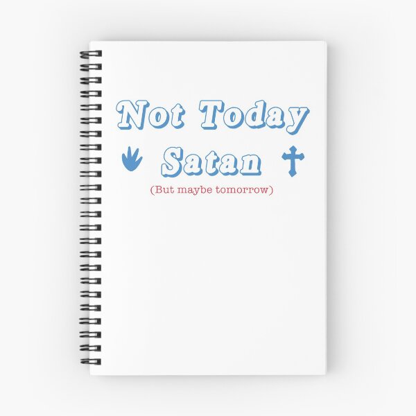 Item preview, Not Today Satan (blue) designed and sold by SunflowerTamer.