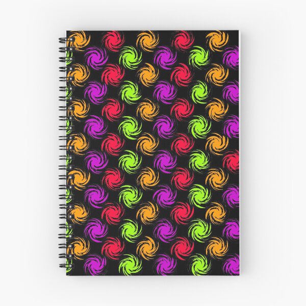 Item preview, Copy of colorful swirl pattern black background, abstract art illustration designed and sold by Stéphane Thirion.