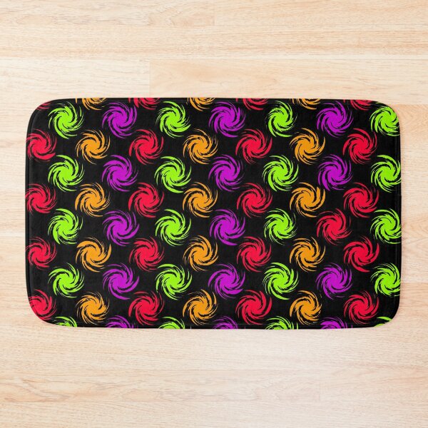 Item preview, Copy of colorful swirl pattern black background, abstract art illustration designed and sold by Stéphane  Thirion.