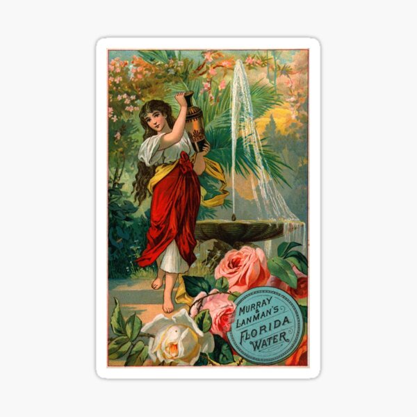 Florida Water Perfume Advertisement Sticker
