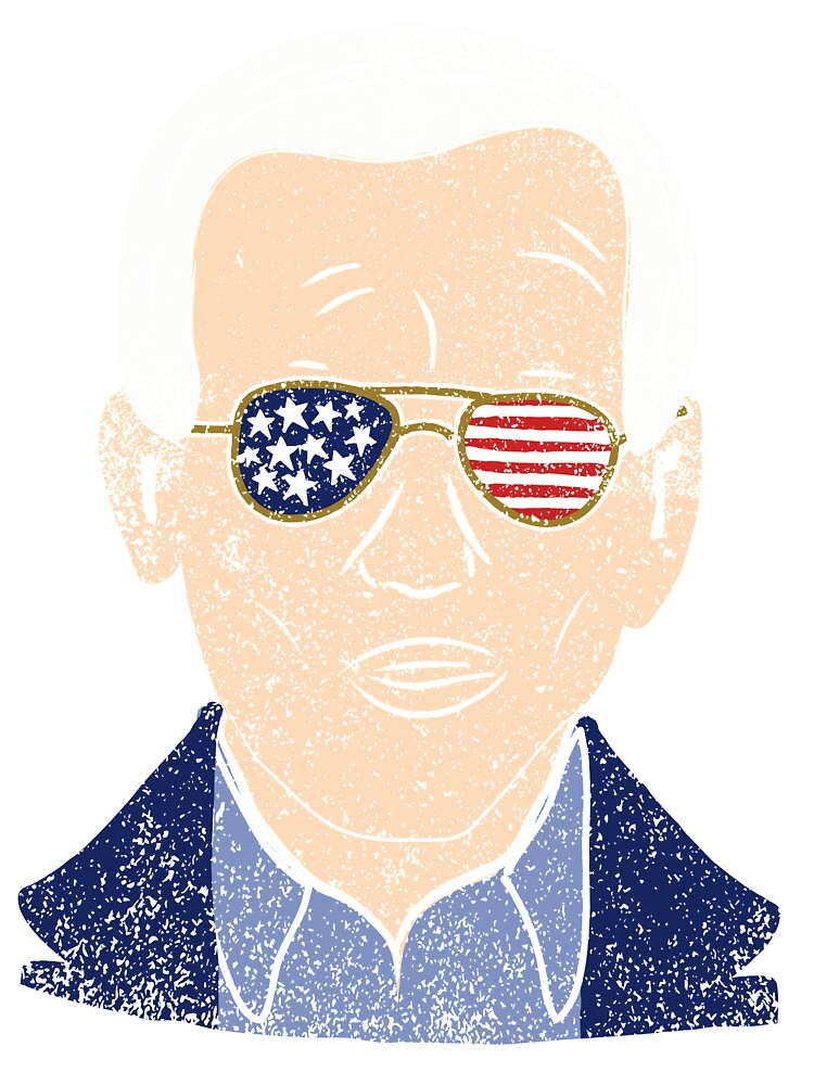 Joe Biden 2020 Sunglasses Hand Drawn Illustration T-Shirt