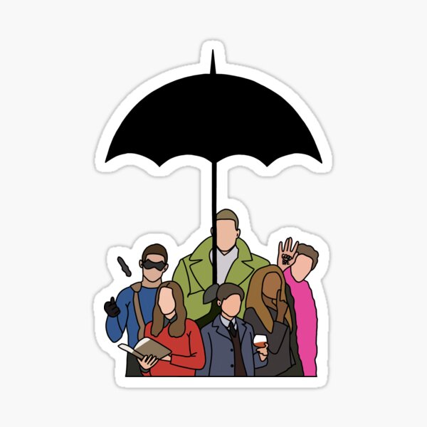 Umbrella Academy Sticker By Zzred Redbubble