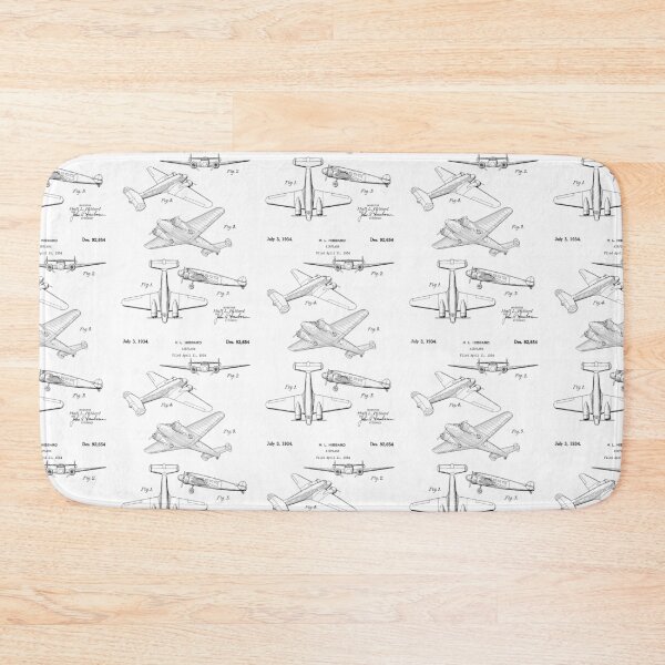 Item preview, Airplane 1934 patent black designed and sold by InkedArtPrints.
