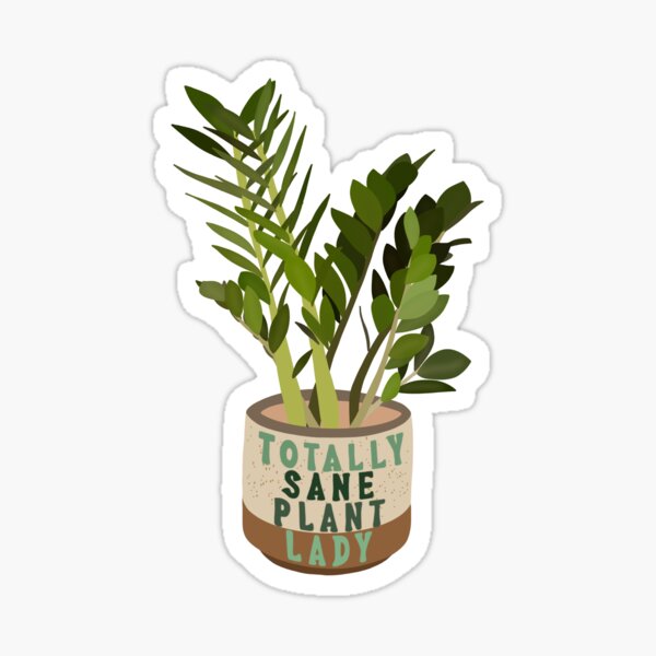 Item preview, Totally Sane Plant Lady - ZZ Plant designed and sold by clipandpin.
