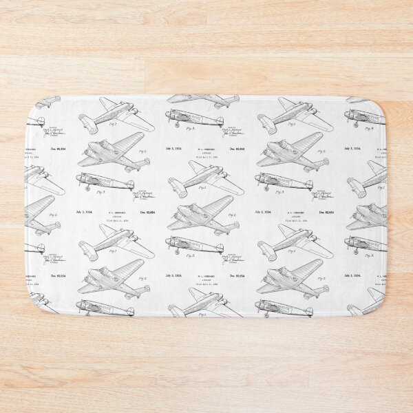 Item preview, Airplane 1934 patent black designed and sold by InkedArtPrints.
