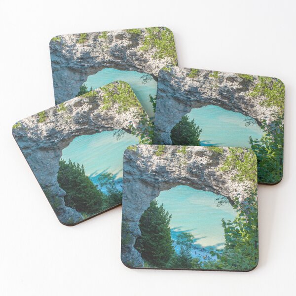 Item preview, Looking at Lake Michigan through Arch Rock on Mackinac Island in Michigan designed and sold by Michael Deemer.