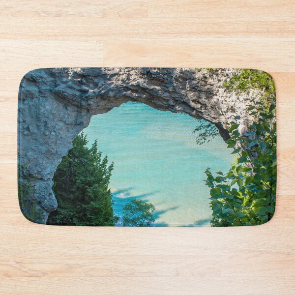 Item preview, Looking at Lake Michigan through Arch Rock on Mackinac Island in Michigan designed and sold by Michael Deemer.