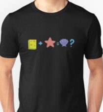 Sponge + Starfish = Clam? Unisex T-Shirt