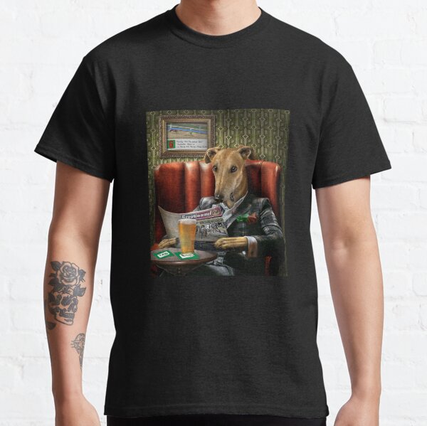 Greyhound Dog Portrait - Rusty Classic T-Shirt