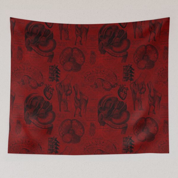 Item preview, Human Anatomy Vintage Drawing Science pattern designed and sold by 4Craig.