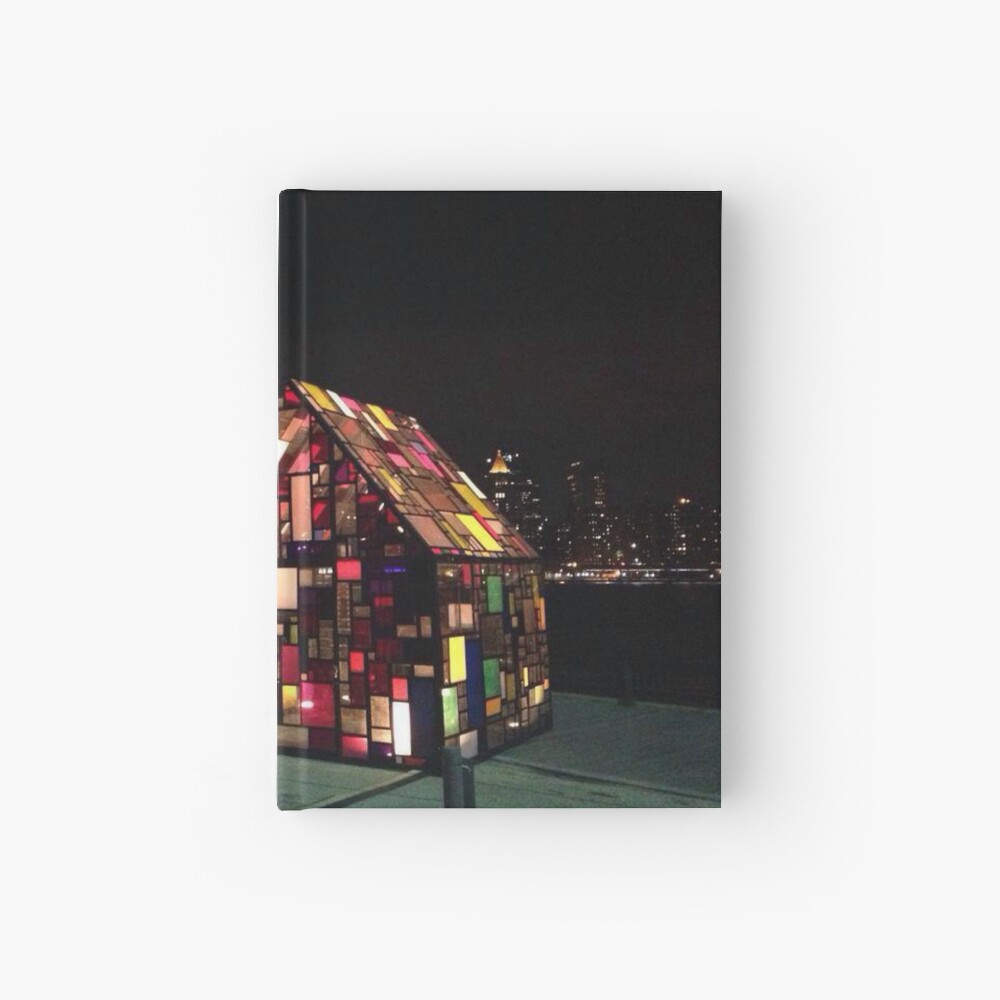 Stained Glass House- Brooklyn Bridge Park-Tom Fruin's Art Installation Hardcover Journal