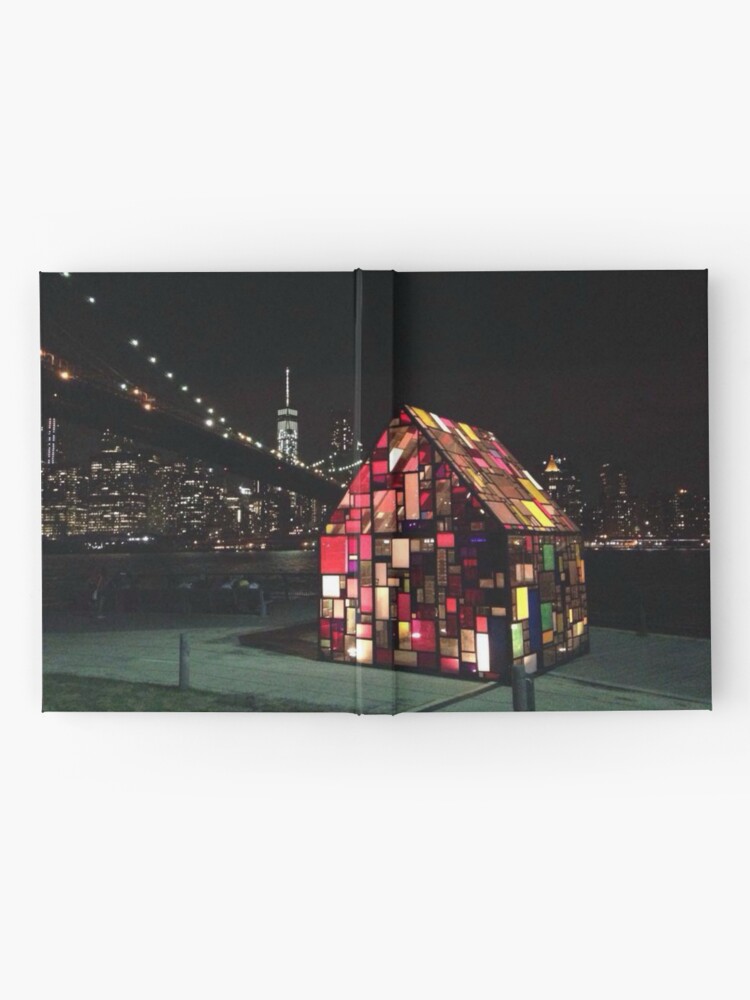 Alternate view of Stained Glass House- Brooklyn Bridge Park-Tom Fruin's Art Installation Hardcover Journal