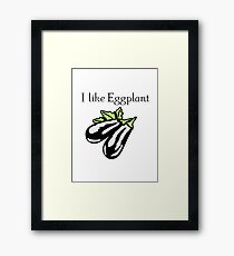 Vegetables Eggplant nature garden Framed Print
