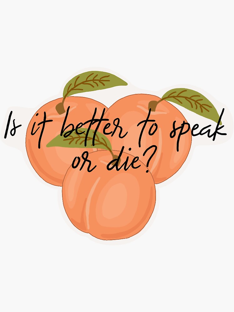 "Call Me By Your Name — Peaches" Sticker for Sale by hinkle179 Redbubble