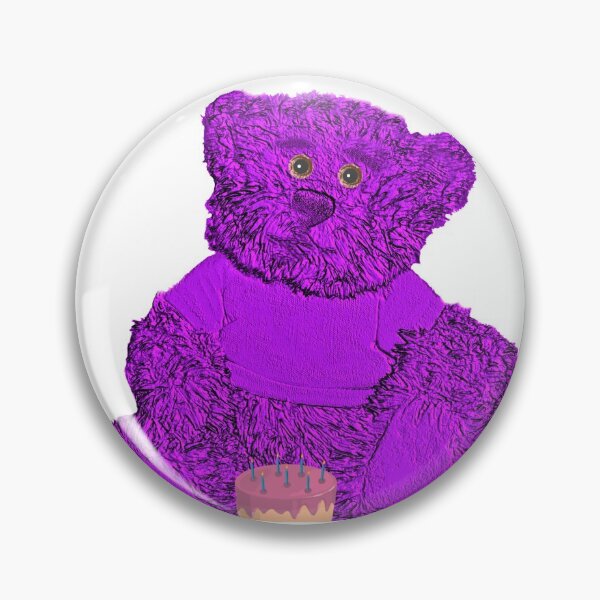 Item preview, Purple Bear with Cake Cutout designed and sold by kristalcurt.