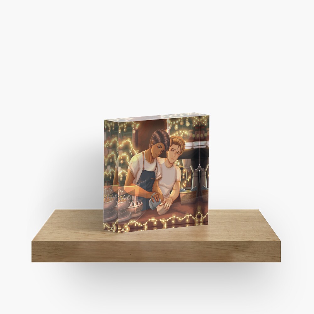 Victor and Benji Acrylic Block