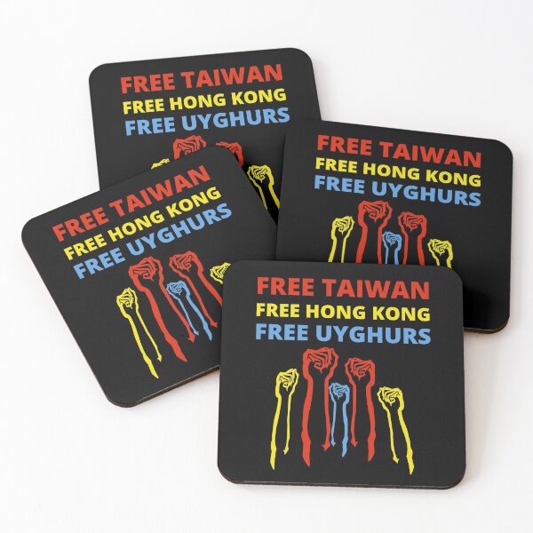 Item preview, FREE TAIWAN FREE HONG KONG FREE UYGHURS designed and sold by ProgressiveMob.