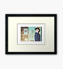 Sherlock at 221B Framed Print
