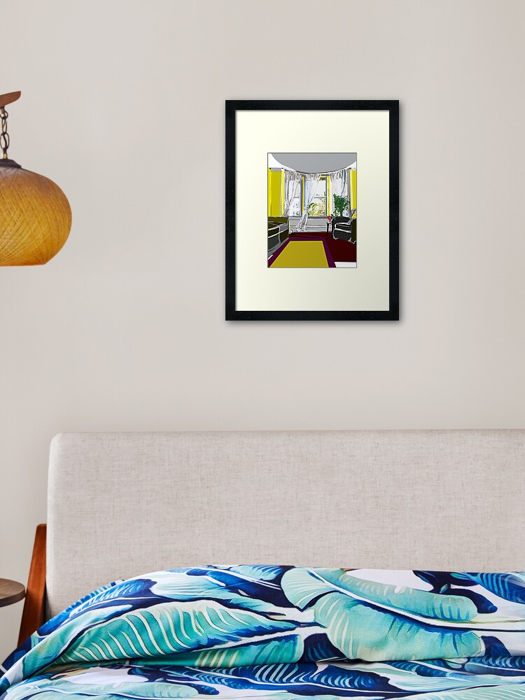 Thumbnail 2 of 7, Framed Art Print, Comfortable Room designed and sold by TrickyBeamy28.