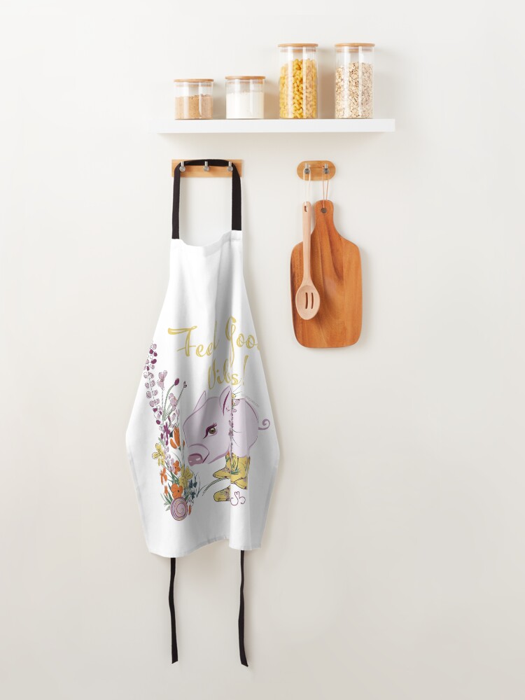 Alternate view of Feel Good Vibes! Apron