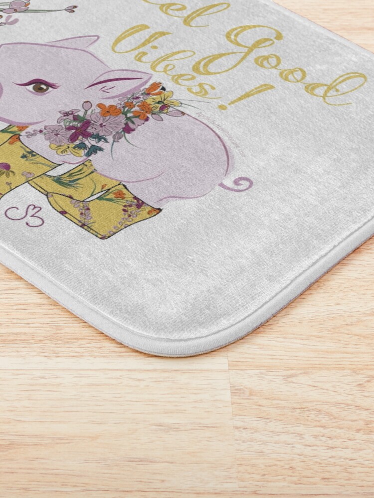 Alternate view of Feel Good Vibes! Bath Mat
