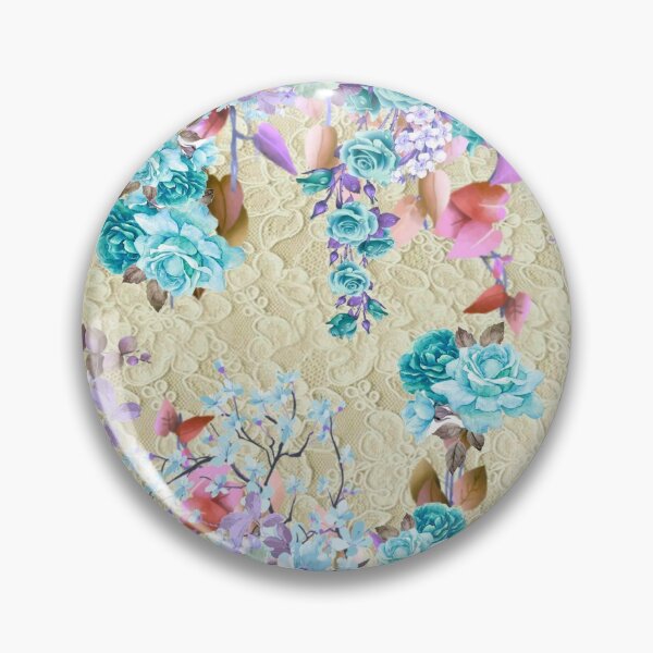 Item preview, Blue Floral on Lace designed and sold by 99Brooklynn99.